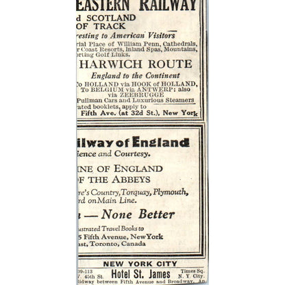 c1920 Harper's Magazine Ad - Maine Publicity Bureau Vacationland Dreams EA3-4