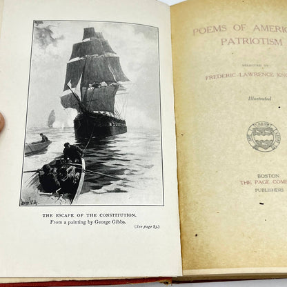 1918 Poems of American Patriotism, 1776-1898 Frederic Lawrence Knowles TF2