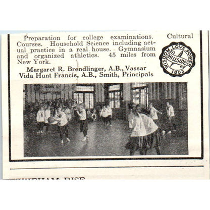 c1920 Harper's Magazine Ad - Miss Howe & Marot's School Thompson CT EA3-1