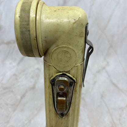 Vintage GITS TL-122 Cream Military Angle Head Flashlight TJ9