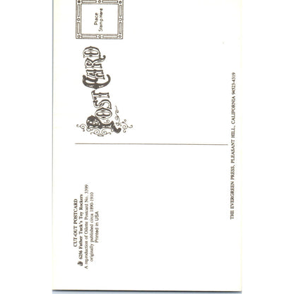 Cut Out Postcard - Father Tuck's Toy Rockers Original Postcard PB6