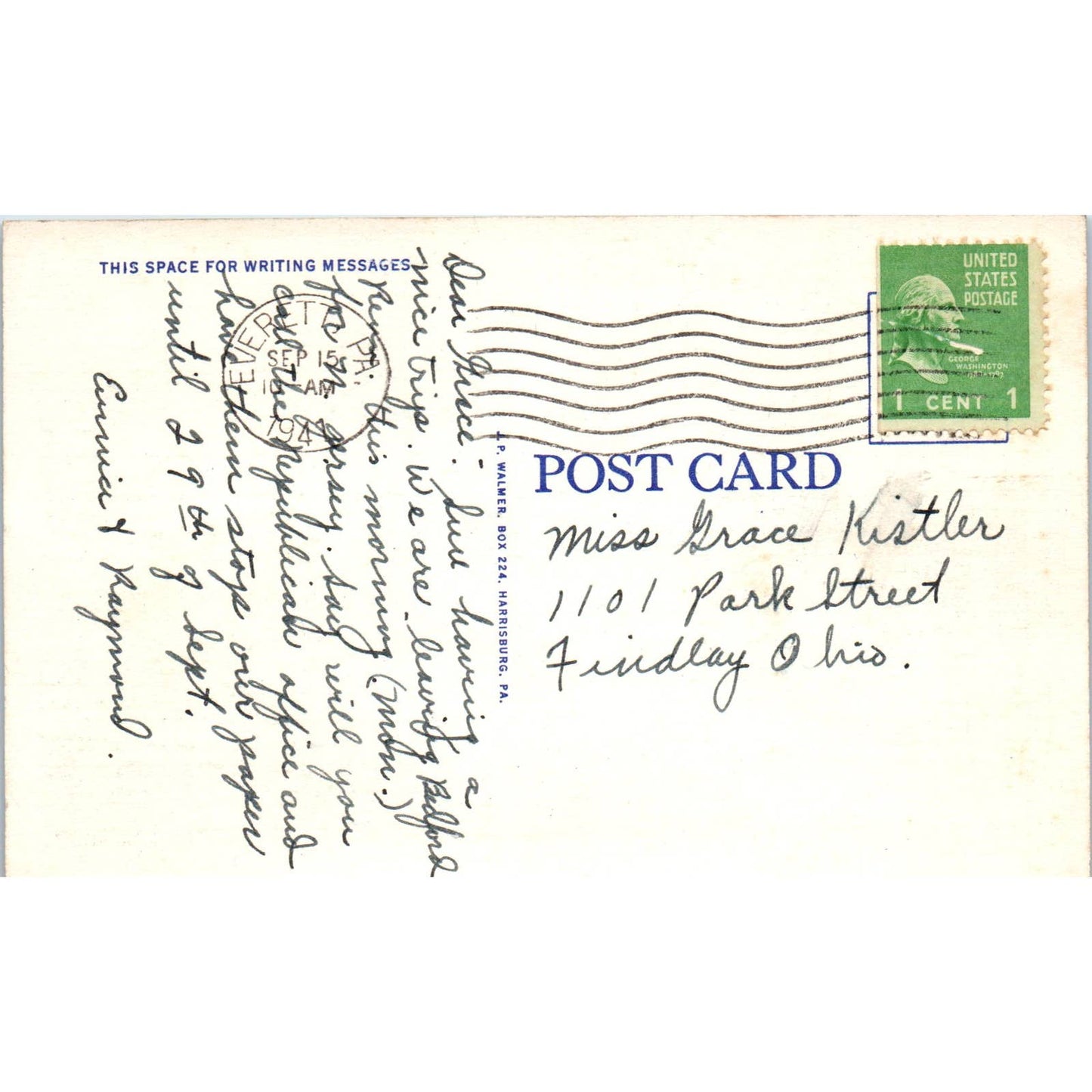 Vintage Postcard Pennsylvania's New Super Highway in Operation PA TD9-P1