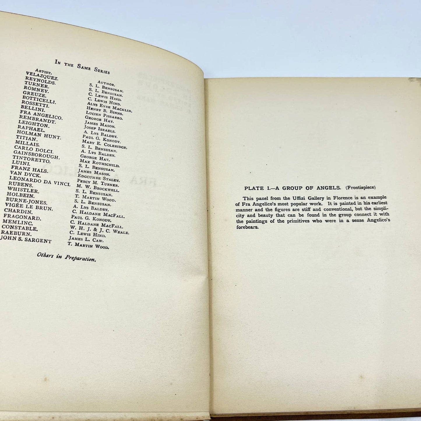 c1910 Fra ANGELICO Masterpieces in Color James Mason TE9