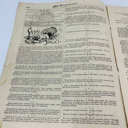 1885 May - Sam the Scaramouch Tabloid Magazine Cincinnati OH C10