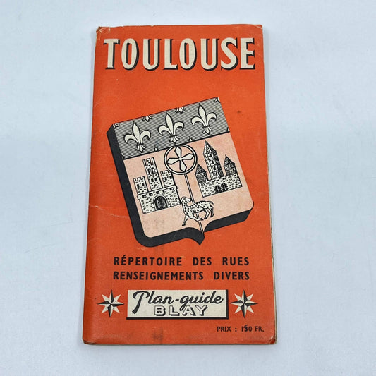 1966 Plan Guide Blay De TOULOUSE French Street Guide TF9