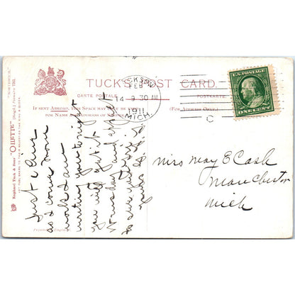 Witton Street Northwich Oilette 1911 Raphael Tuck Original Postcard P3-2