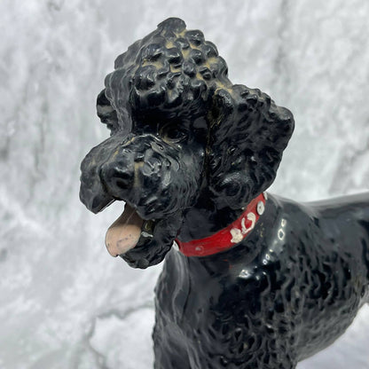 Vintage Breyer Black Poodle with Red Dog Collar and Dark Eyes 9x8 TI9
