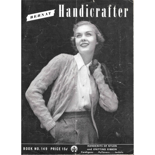 1949 Bernat Handicrafter Knitting Magazine No.149 TJ7