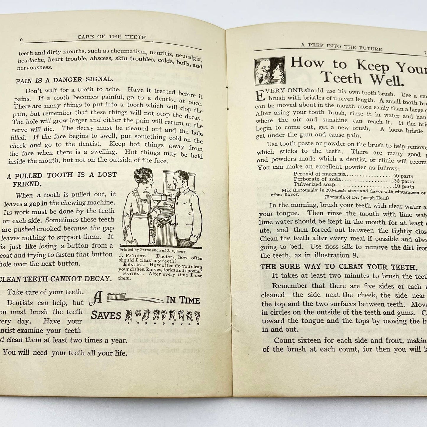 1920 Care Of The Teeth - Peep Into The Future Metropolitan Life Dental TF7