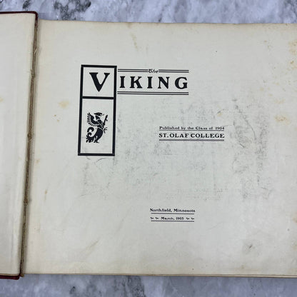 1904 St. Olaf College Viking Yearbook NORTHFIELD, MINNESOTA Nice TJ5