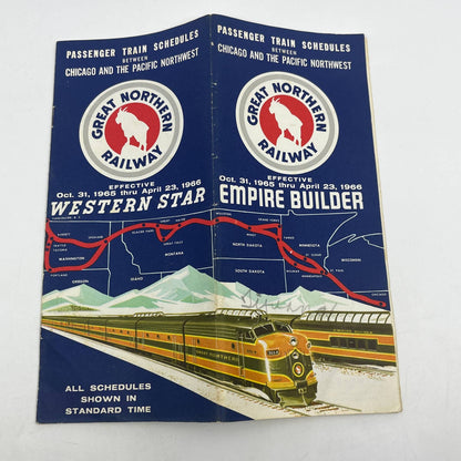 1965 Great Northern Railway Timetable Empire Builder TG6