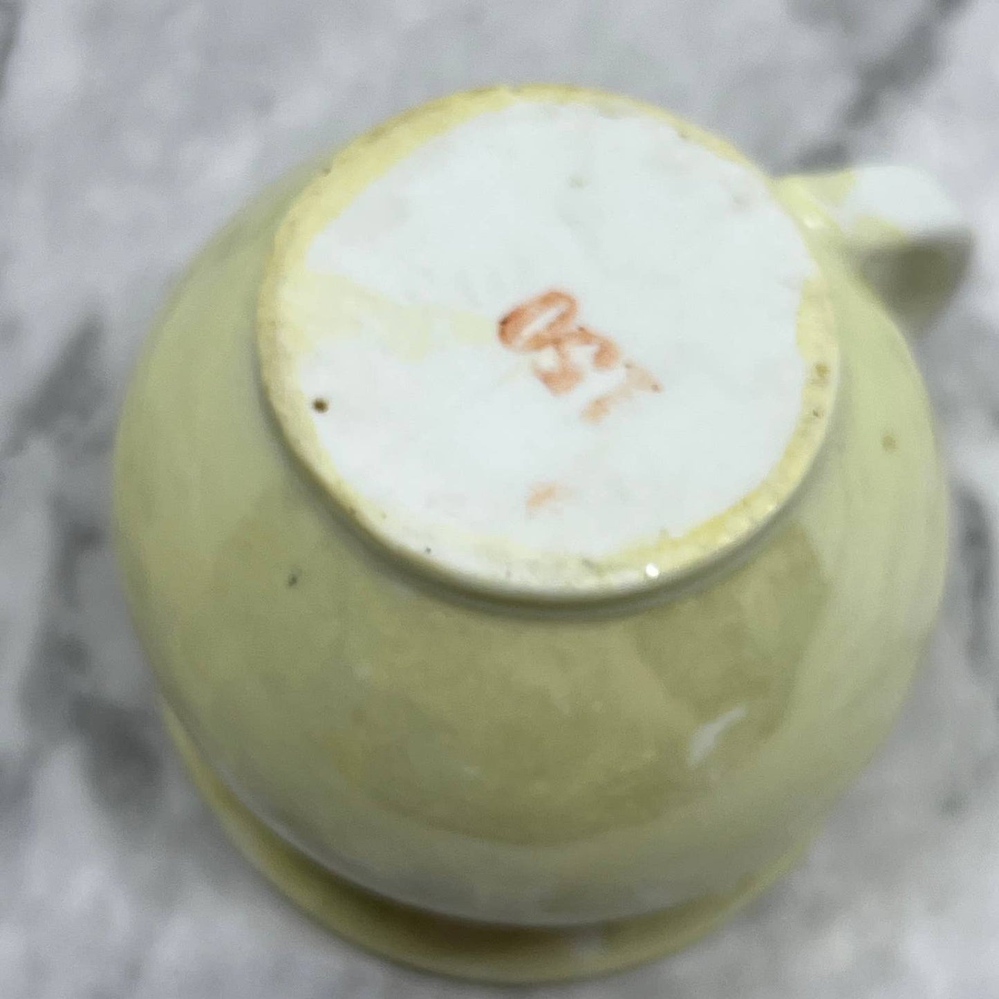 Vintage Porcelain Lusterware Sugar Bowl Doll Tea Party 2” TJ5