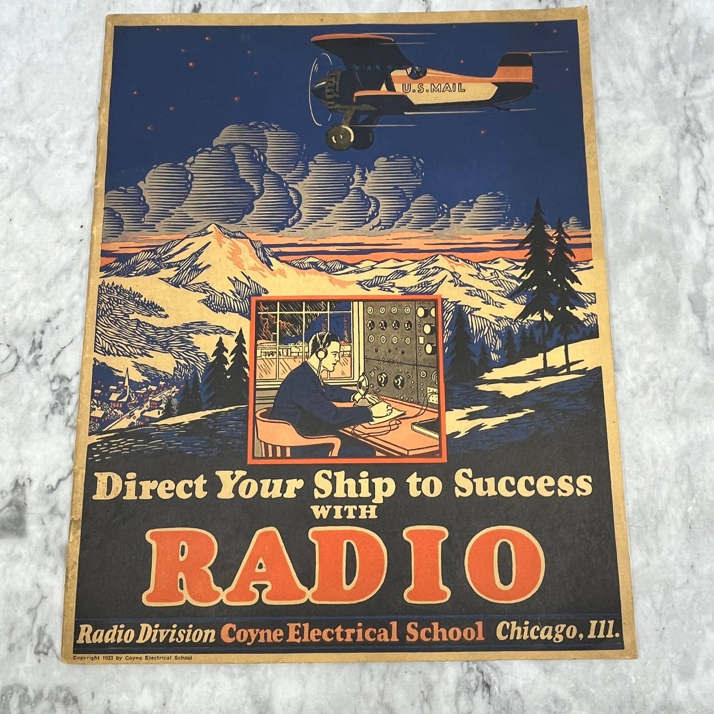 1933 Coyne Electrical School Chicago Radio Division Recruiting Magazine TK2-SM4