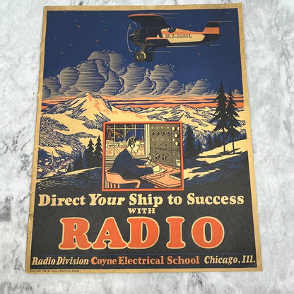 1933 Coyne Electrical School Chicago Radio Division Recruiting Magazine TK2-SM4