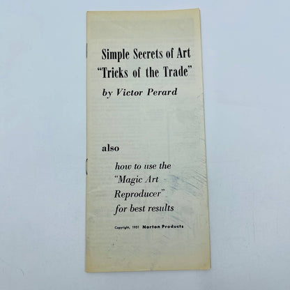 1951 Simple Secrets of Art Tricks of the Trade Brochure Magic Reproducer D2