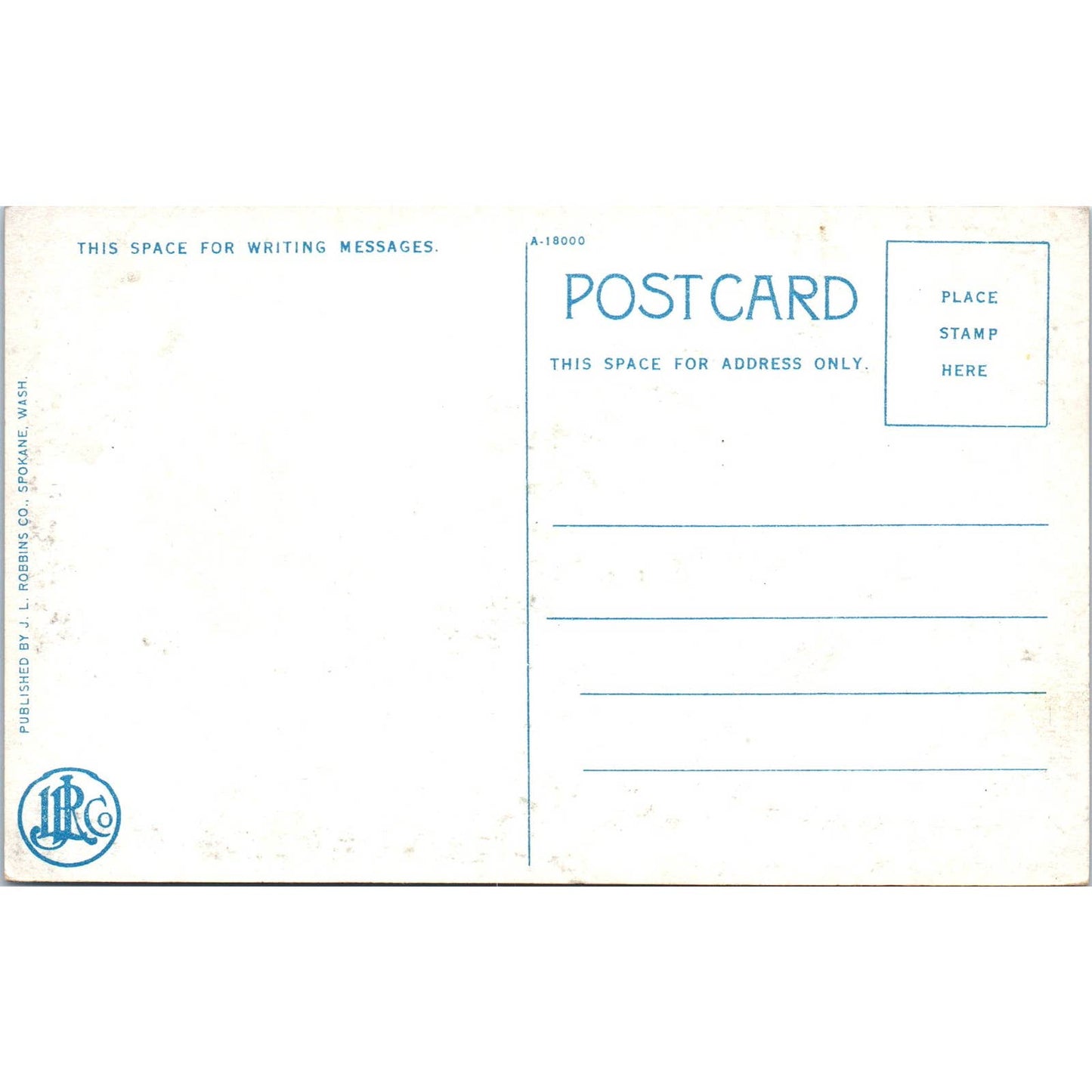 Vintage Postcard Ready to Fall Lumber Lumberjack Scene Washington TD9