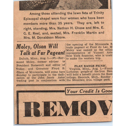 1935 Minneapolis Journal Newspaper Ad Witt's Meat Market Hennepin Ave FL5-5