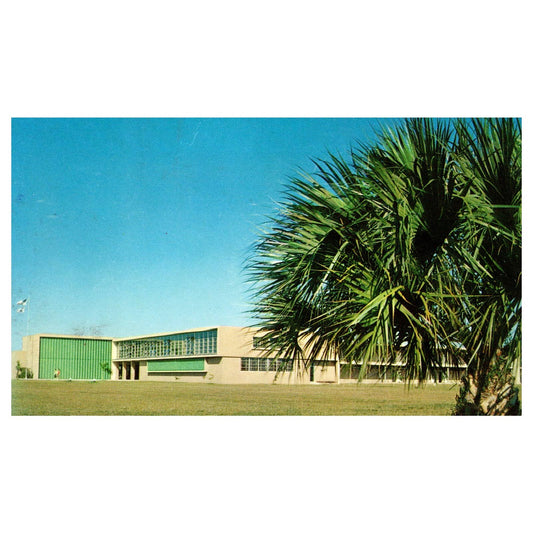 Vintage Postcard - Palm Beach Junior College Congress Avenue Lake Worth FL AD9