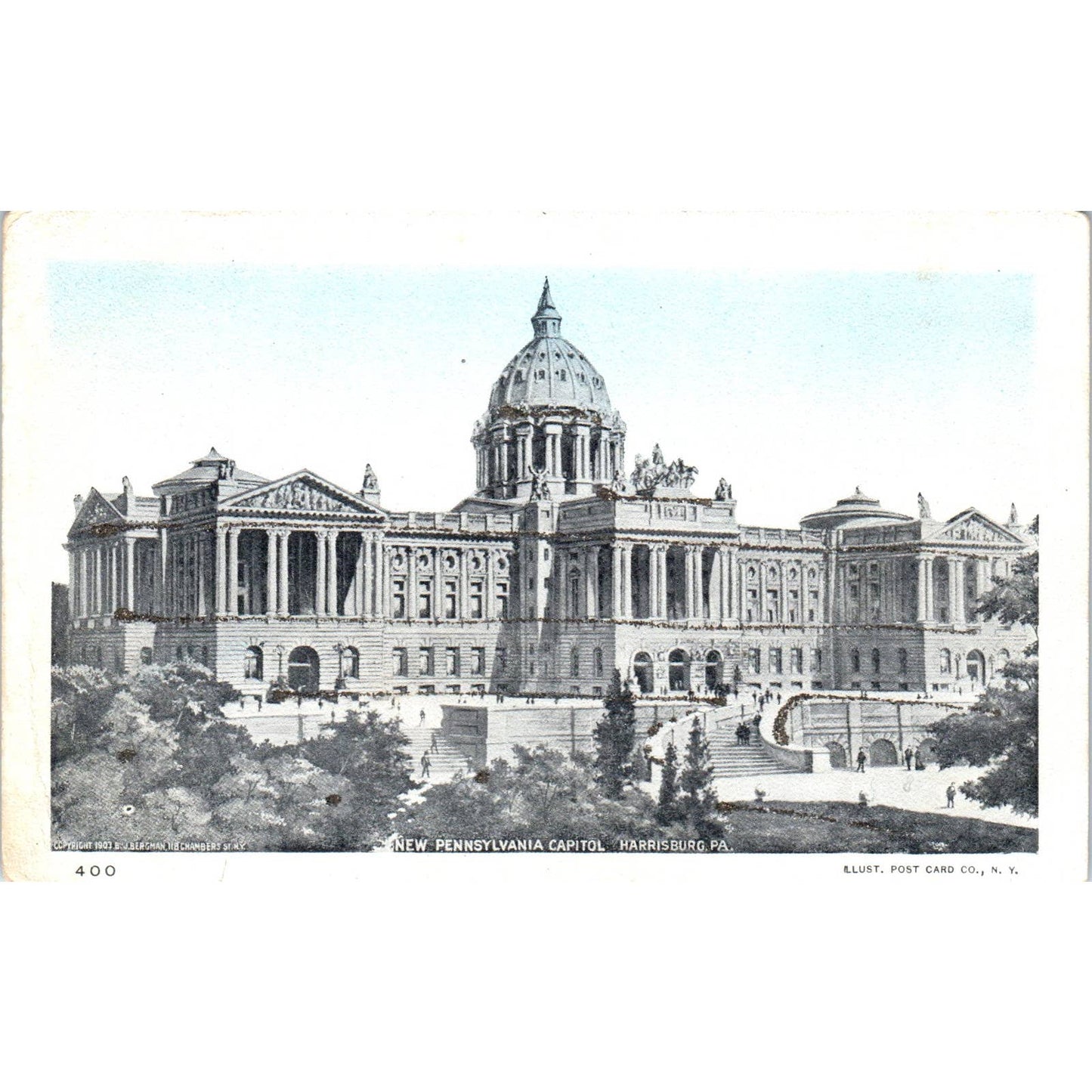 1906 Postcard New Pennsylvania Capitol Harrisburg PA TD8-P2