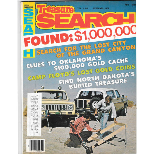 Treasure Search Magazine - Treasure Hunting Mining Metal Detecting Feb 1978 M4