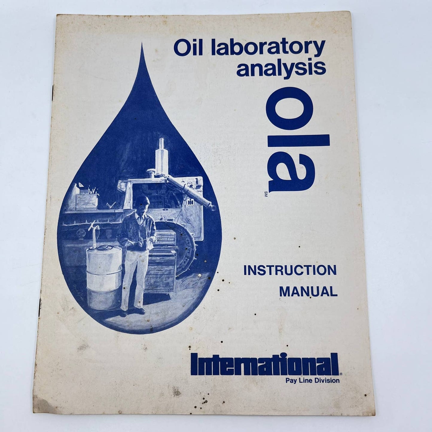 1969 International Harvester Oil Laboratory Analysis OLA Instruction Manual TF8