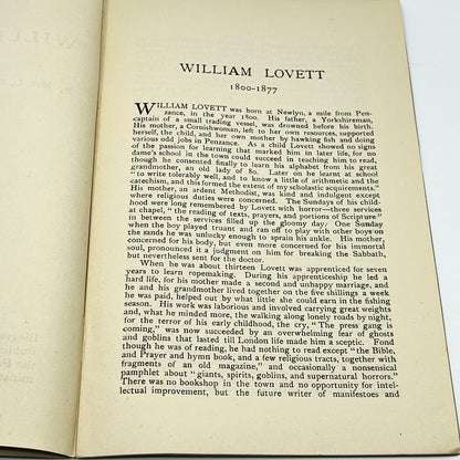 1922 WILLIAM LOVETT Biographical Series Fabian Tract No. 199 London L1-4