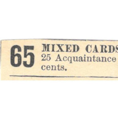 Mixed Cards L.C. Coe & Co Bristol CT - Ad 1878 Original TJ7-L2-2