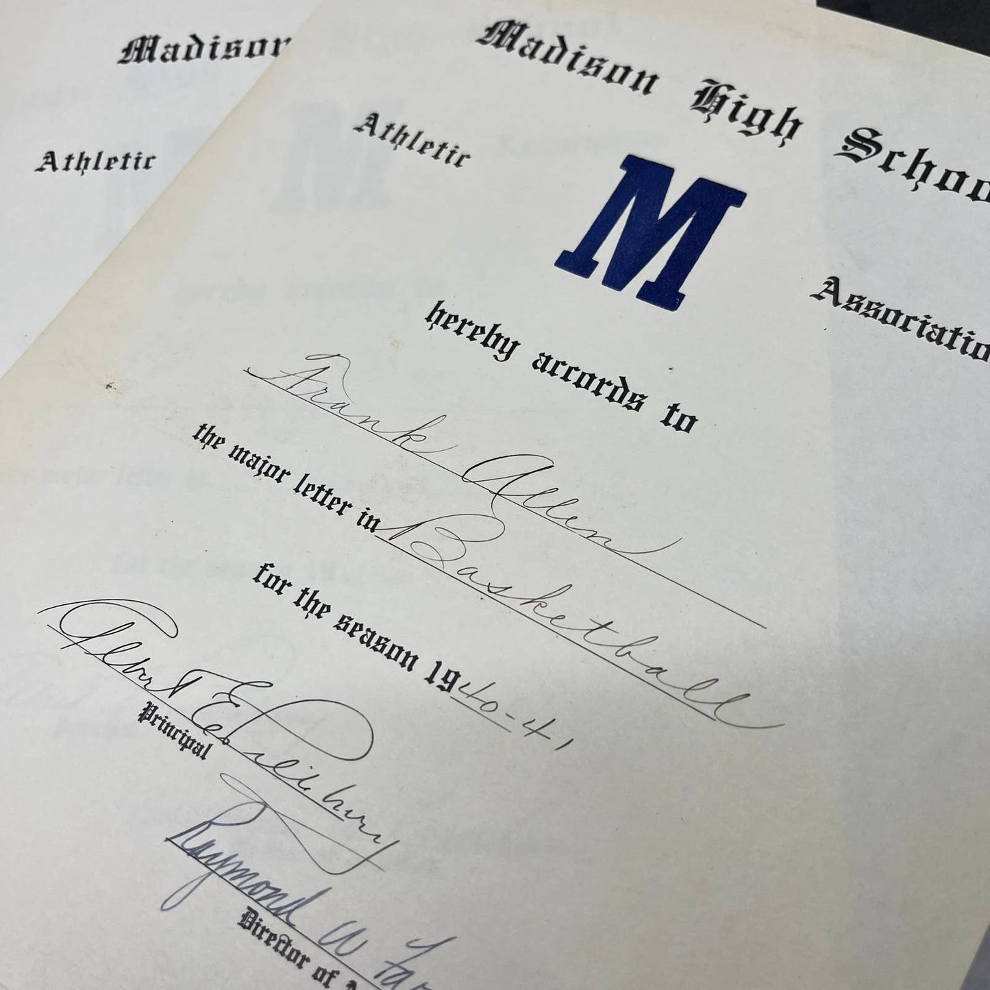 One of a Kind Photo Album Frank Allain Air Force Football Madison Maine TK2