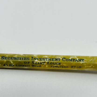 Celluloid Mother of Pearl Mechanical Pencil QuickPoint St Louis MO Financial SB3