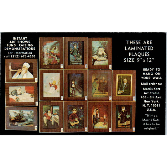 Creator of Instant Art Promo - Morris Katz 1970s - Original Postcard TJ9-P1