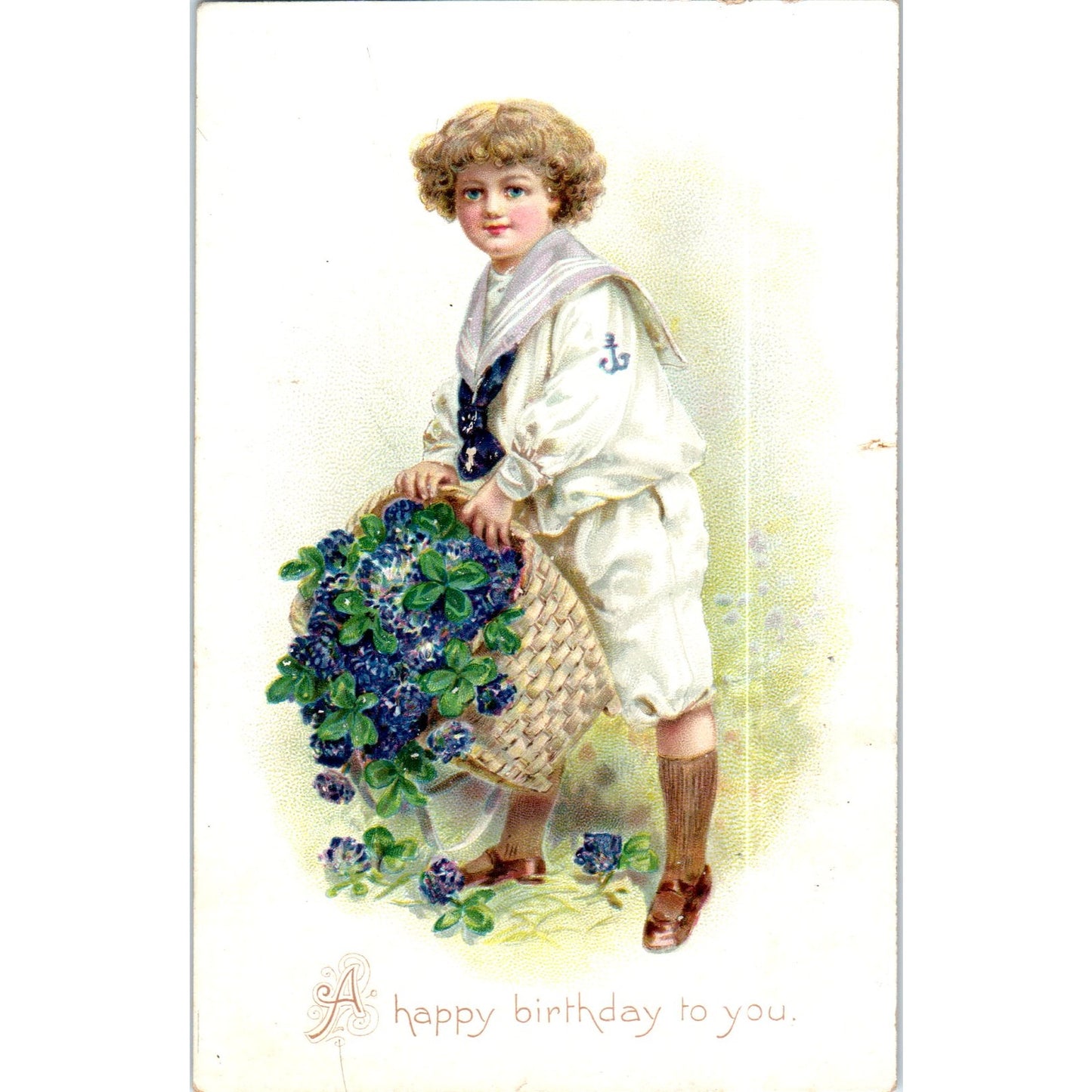 Birthday Series No. 105 Raphael Tuck Original Postcard P2-12