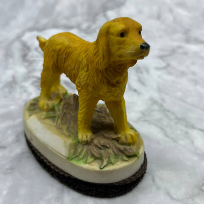 Vintage Hand Painted Ceramic Golden Retriever LINT BRUSH 3.5x4" TA1