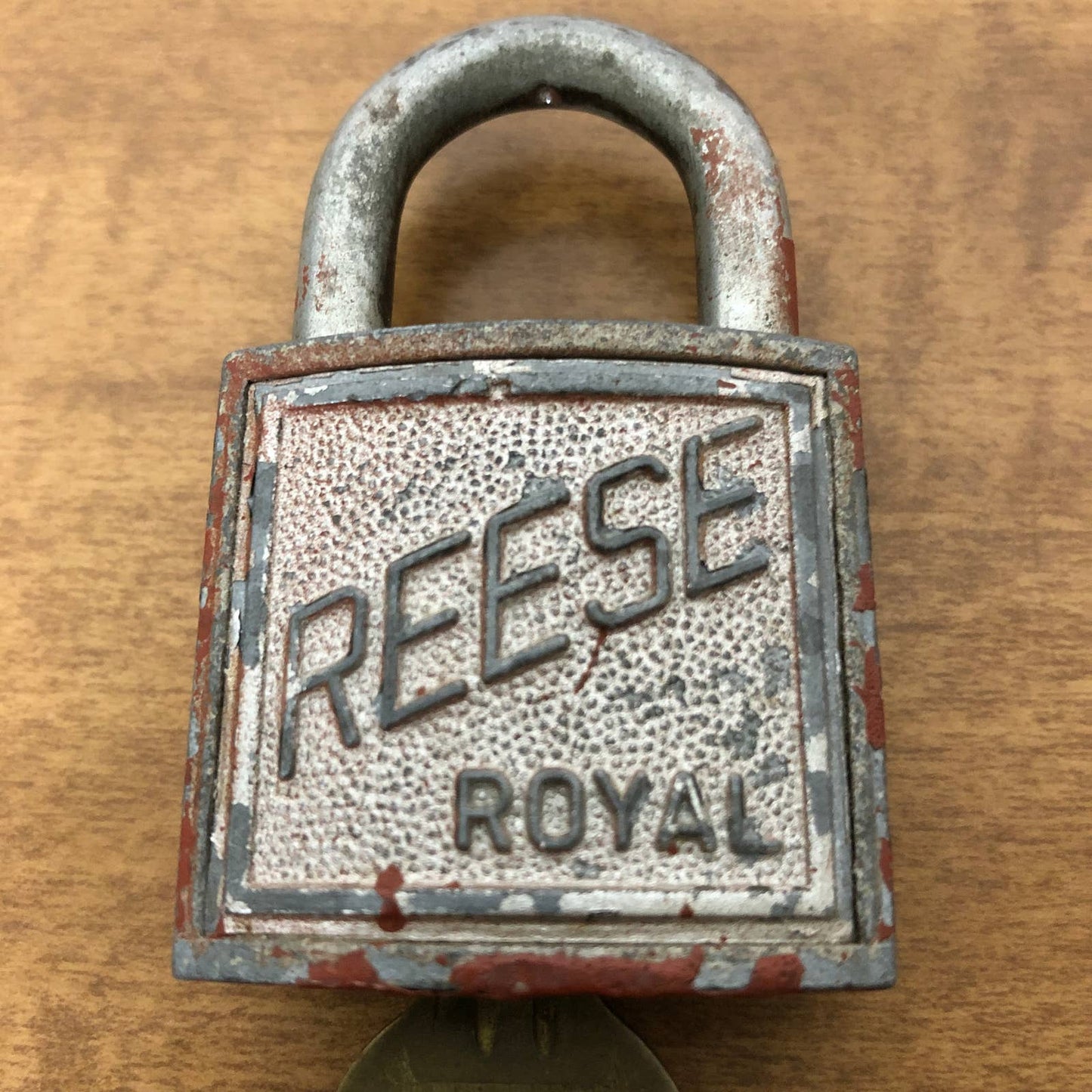 Vintage Padlock Lock Reese Royal With Key Works USA SC3