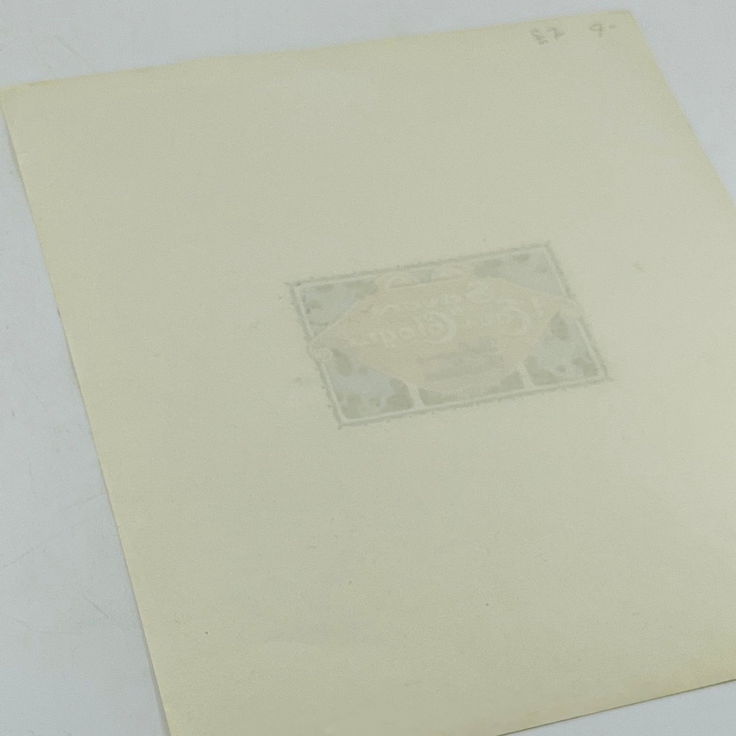 1920s French Soap Label Art Deco Savon al' Eau de Cologne 7 x 6” AH9-2