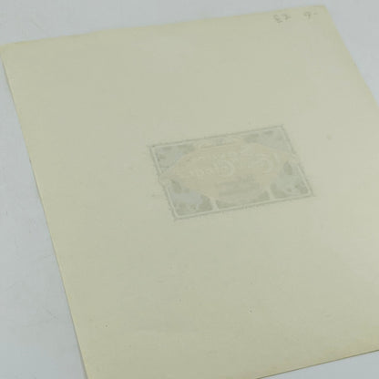 1920s French Soap Label Art Deco Savon al' Eau de Cologne 7 x 6” AH9-2