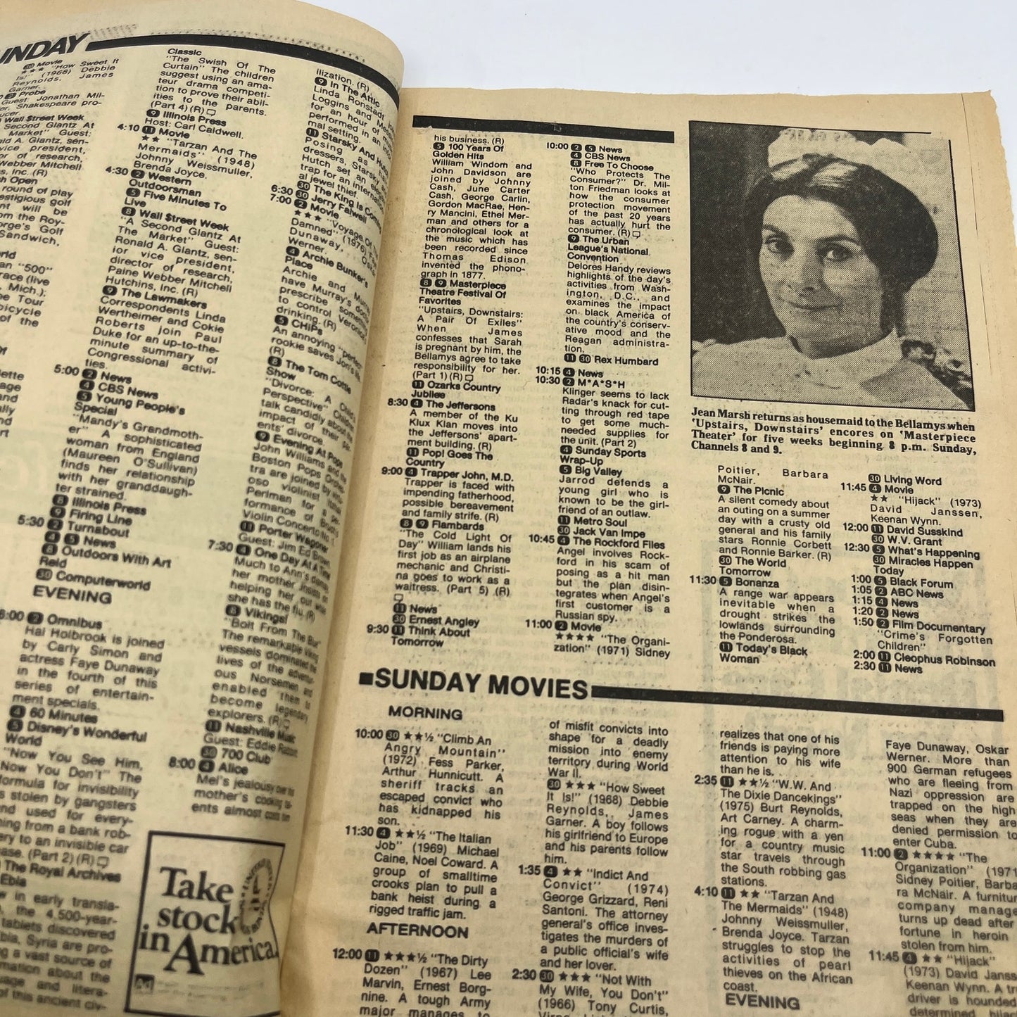 1981 Jul 19 Bellville IL News-Democrat TV Listings Magazine My Old Man L4-1