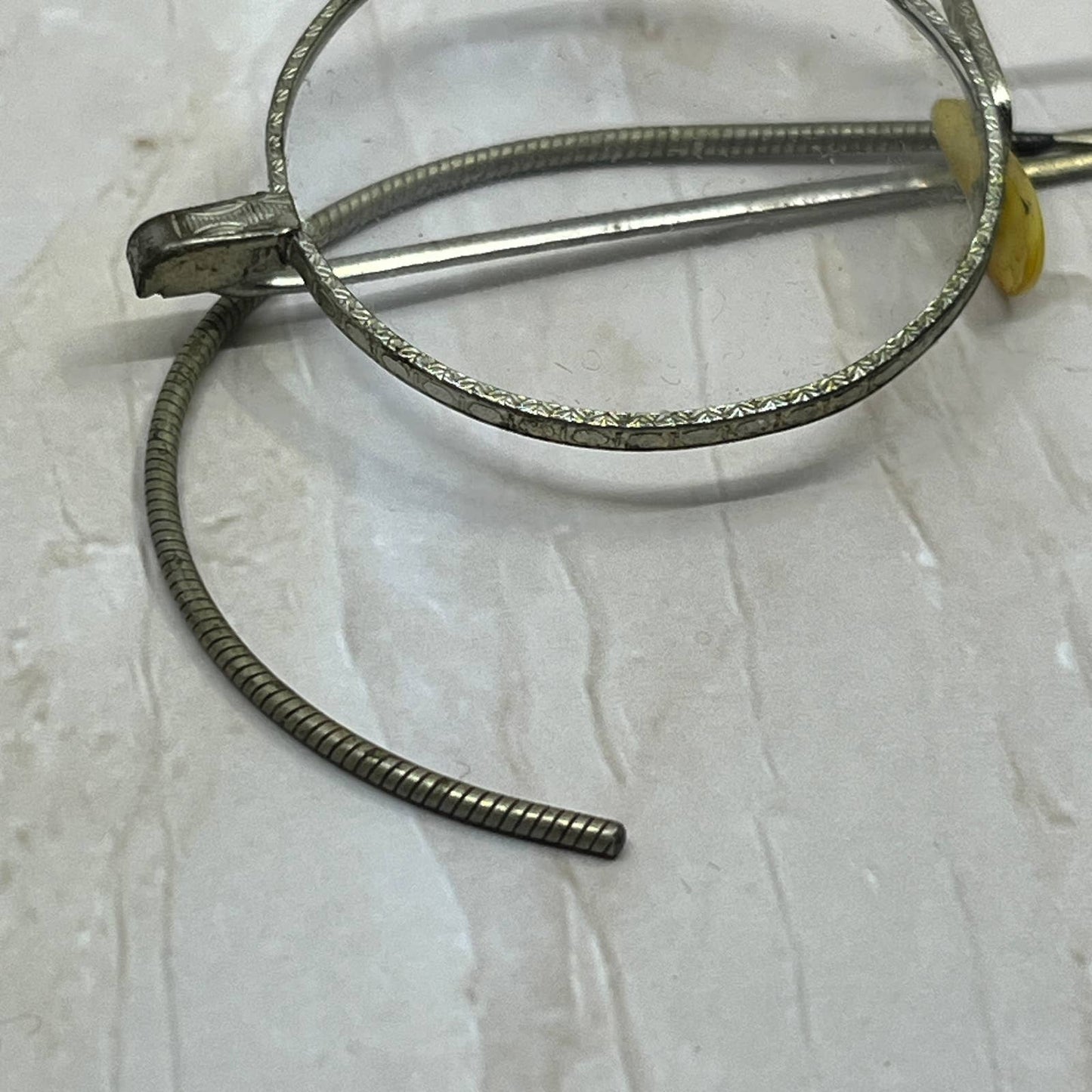 c1910 Round Eyeglasses Etched Chester W. Gaskell Optician St. Paul MN TC5-S1