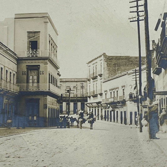 1903 Original Photograph Residence & Office Hijos de Luis Macias Zacatecas AC7