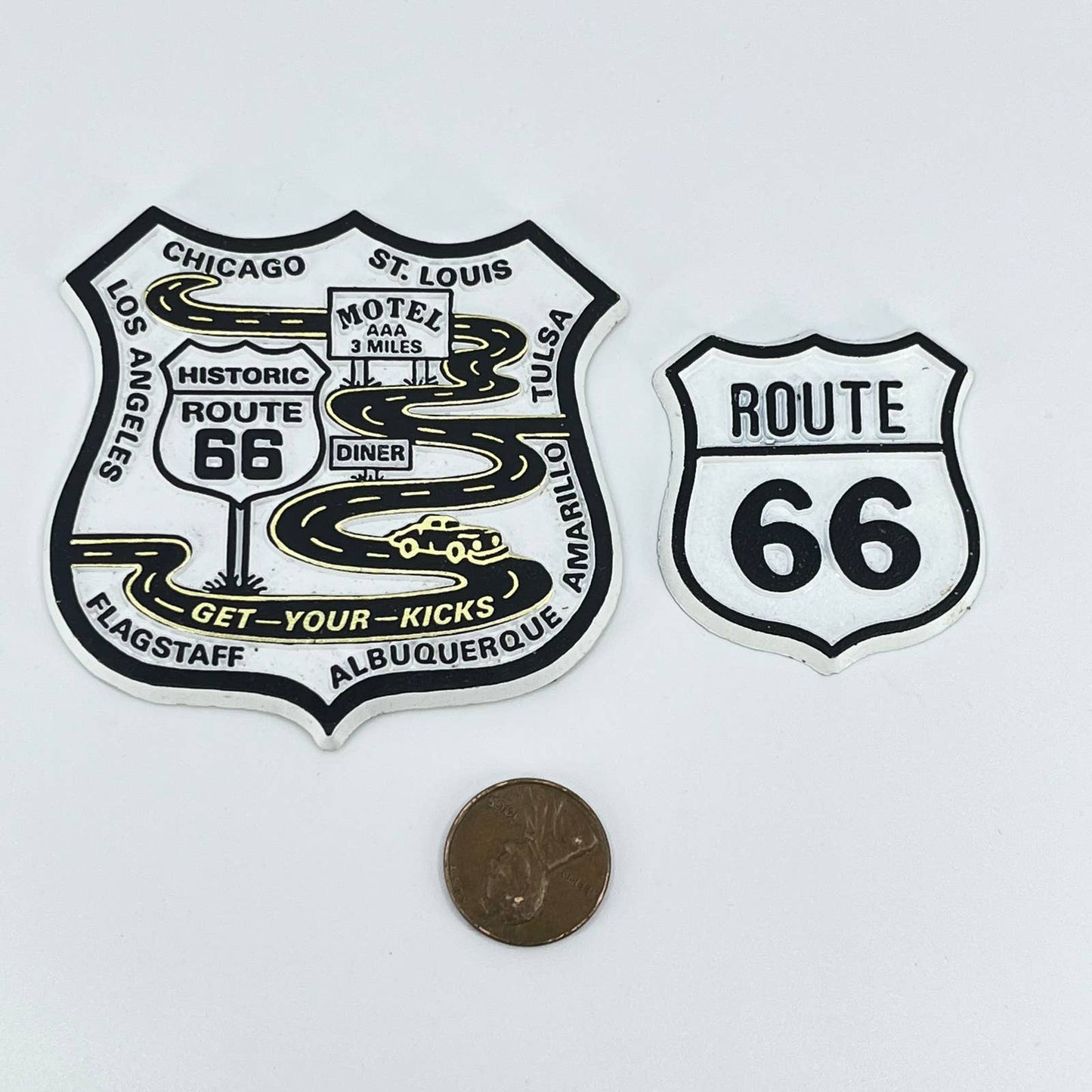 VTG Route 66 Refrigerator Magnet Set of 2 SD2