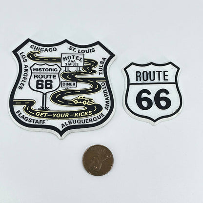 VTG Route 66 Refrigerator Magnet Set of 2 SD2