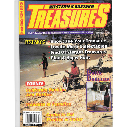 Western and Eastern Treasures Magazine Oct 1994 Vol. 28 Metal Detecting Gold M1