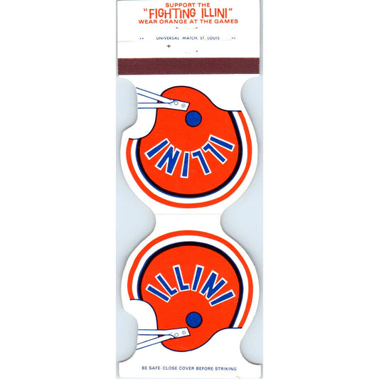 1983-84 Illinois Fighting Illini Helmet Football Schedule Matchbook Cover SA1-M4