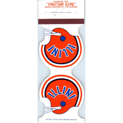 1983-84 Illinois Fighting Illini Helmet Football Schedule Matchbook Cover SA6-M4
