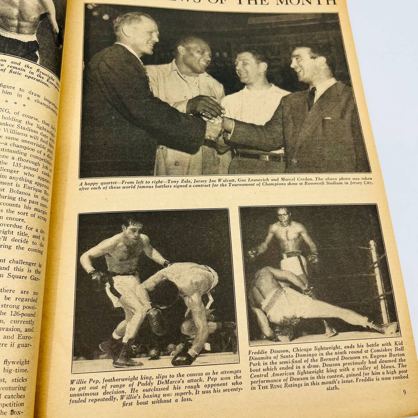 1948 Nov - The Ring Boxing Magazine – Freddy Mills Cover TA5