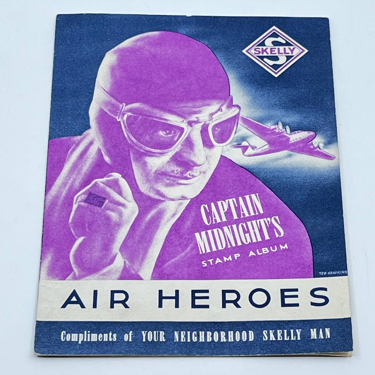 1930s Captain Midnight Stamp Album Air Heroes With All Stamps Skelly Oil TF7