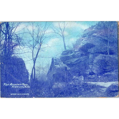 Antique 1909 Postcard Flat Mountain Pass Alderson West Virginia SF2