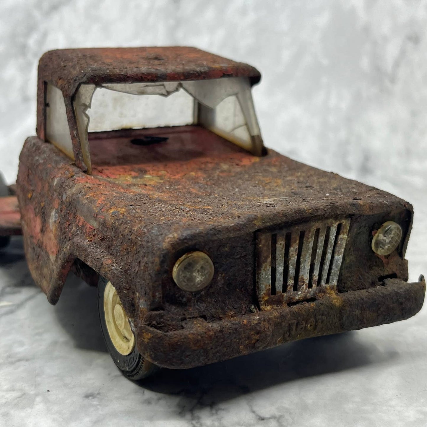 1960s Tonka Metal Jeep Comanche Toy Truck 9” TK1
