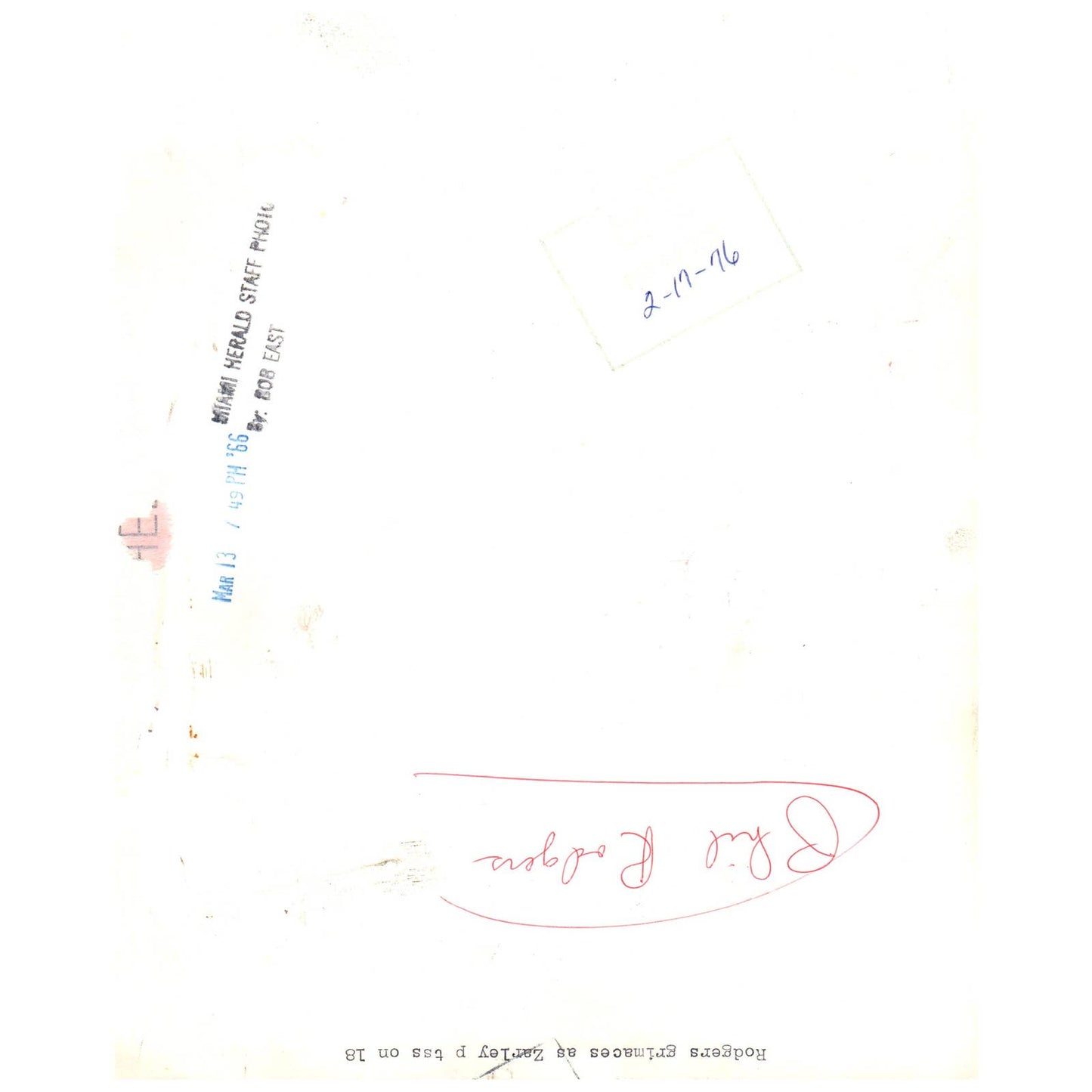 1976 Original Press Photo Golf Phil Rodgers Miami Herald 8x10" AD2