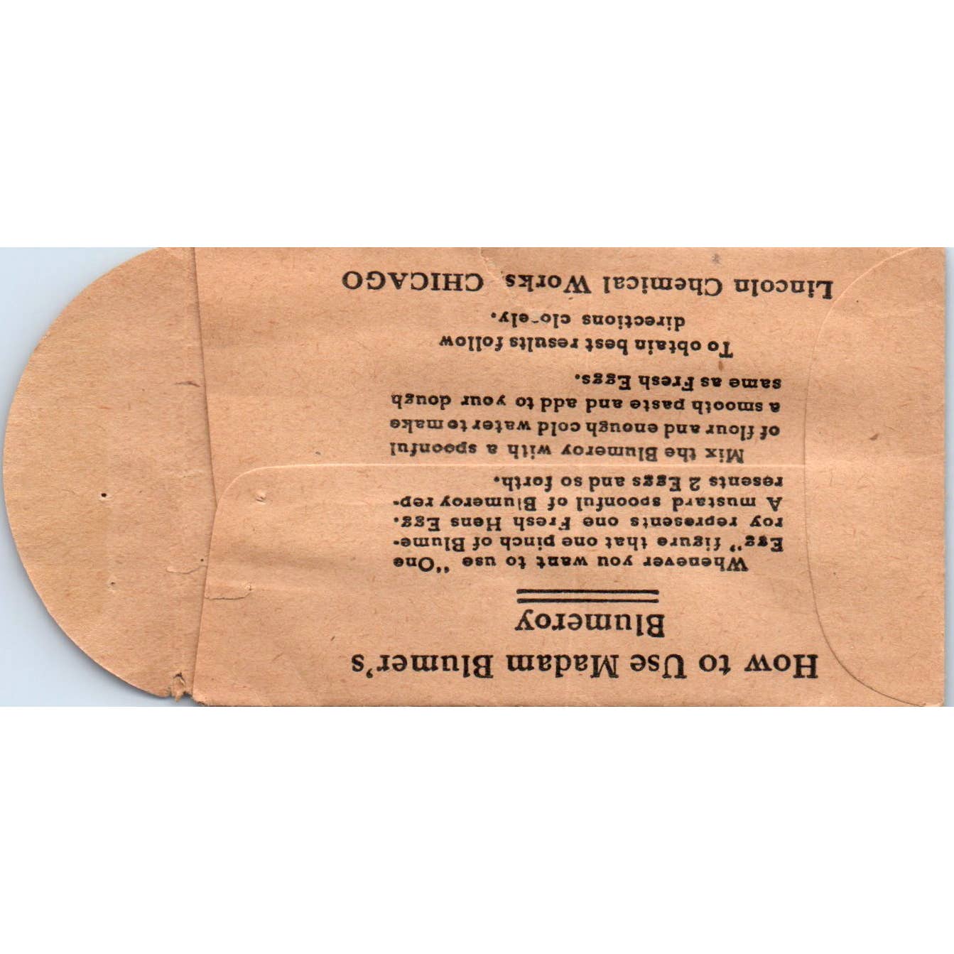 Madam Blumer's Egg Saver Blumeroy Egg Replacement Advertising Envelope SE8