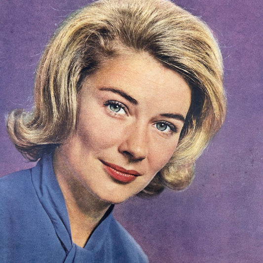 1962 HOPE LANGE Sunday New York News Coloroto Magazine Cover Only FL4